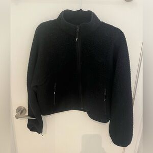 Polartec® Thermal Pro™ Mockneck Hi-hip Zip-up- Black size Medium